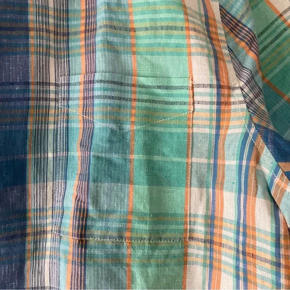 Tommy Bahama mens short sleeve shirt cabana daiquiri 55% silk 45% linen - Picture 2 of 14
